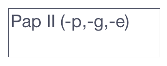 Pap II (-p,-g,-e)
